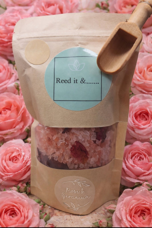 Rose & Geranium Pink Himalayan Bath Salts